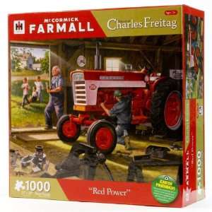  Red Power Tractor Puzzle by Charles Freitag Toys & Games