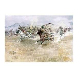 Charles Russell   Indian Ambush Giclee Canvas
