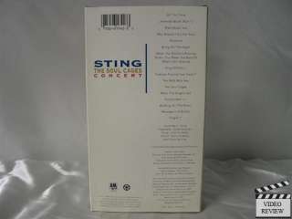 Sting   The Soul Cages Concert VHS 075026174233  