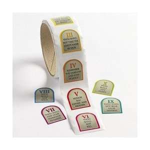 10 Commandments Roll Stickers (1 ROLL)