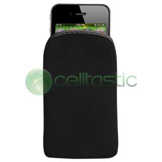 BLACK Soft Sock Case Skin COVER POUCH Accessory For APPLE IPOD TOUCH 