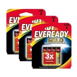  Eveready Gold   Eight pack AA Battery & Four pack AAA 