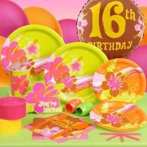  Aloha 16th Birthday Standard Party Pack Toys & Games