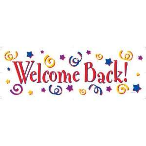  Giant Party Banner Welcome Back (6pks Case) Patio, Lawn 