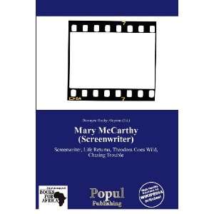   McCarthy (Screenwriter) (9786136099989) Dewayne Rocky Aloysius Books