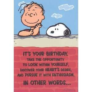   Card Birthday Peanuts Its Your Birthday