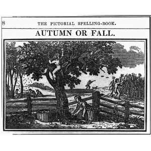    Autumn or fall,Harvesting,Apples,nuts,corn,1841