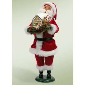  Byers Choice Carolers   Red Velvet Santa with Gingerbread 
