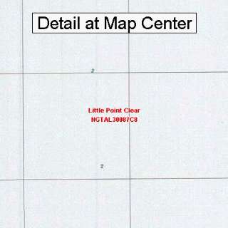 USGS Topographic Quadrangle Map   Little Point Clear, Alabama (Folded 