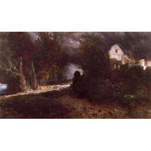  Hand Made Oil Reproduction   Arnold Bocklin   32 x 18 
