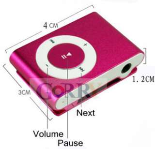 Mini USB Metal Clip TF/MicroSD card  Music Player Gift Wholesale 