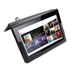  Sony S1 Tablet Leather Case Cover Stand Accessory (Black 