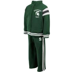 Michigan State Spartans Toddler Green Fanatic Full Zip Fleece Jacket 