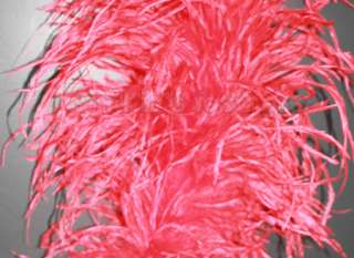 plys 72 Bright Red Ostrich Feather Boa, High Quality Cynthias 