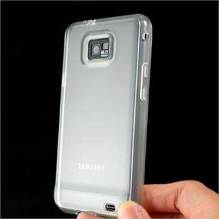   Crystal Clear Samsung i9100 Galaxy S2 Soft TPU Case Cover + Free SP
