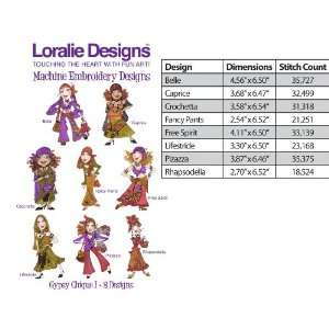  Gypsy Chique 1 by Loralie Designs Embroidery Designs on a 