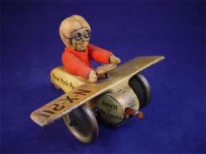 Rare Tin Schuco Toys Charles Lindbergh Plane  