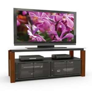  Sonax BL 6600 Berlin Collection Real Wood Uprights TV Stand 