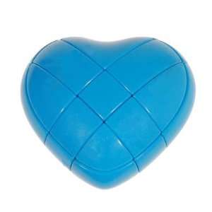  YJ 3x3 Heart Puzzle Cube Blue Toys & Games