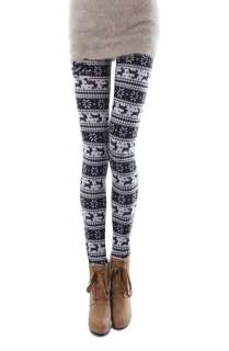 New Fashion Womens Soft Knitted Warm Multi patterns Leggings Tights 