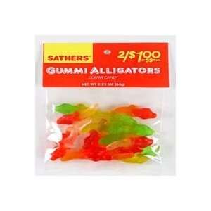  Sathers Gummy Alligators Candy   2.25 Oz Bag, 12 Ea 