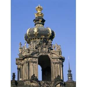  Detail of Crown Gate, Zwinger Palace, Dresden, Saxony 