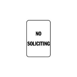  3x6 Vinyl Banner   No Soliciting 