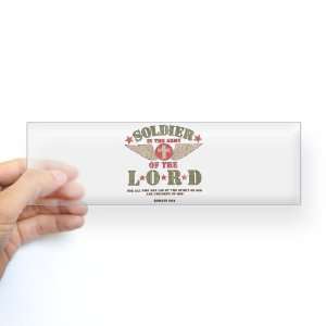   Bumper Sticker Clear Soldier in the Army of the Lord 