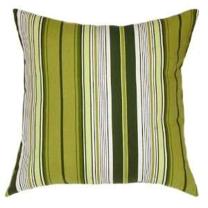 Retro Green Stripe Outdoor Pillow   2pc. Clearance  