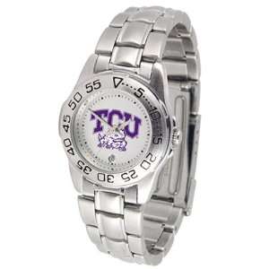  Texas Christian Horned Frogs NCAA Sport Ladies Watch (Metal Band 