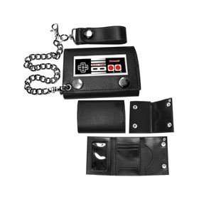  Nintendo Game Controller Black Wallet with Chain Shoes