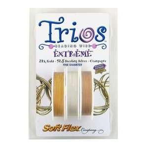  Trios Extreme 24K Gold, Sterling, Champagne .014