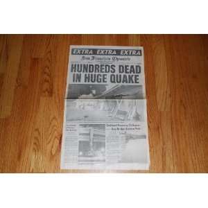   1989 Earthquake (San Francisco Chronicle Newspaper)
