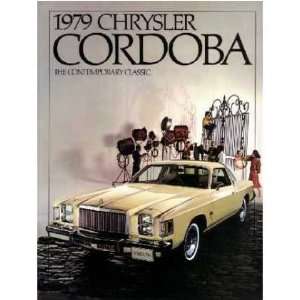  1979 CHRYSLER CORDOBA Sales Brochure Literature Book 