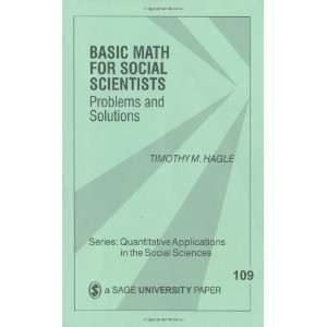  Social Scientists Problems and Solutions (Quantitative Applications 