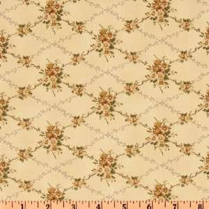  44 Wide House Of The Seven Gables Floral Cream Fabric By 