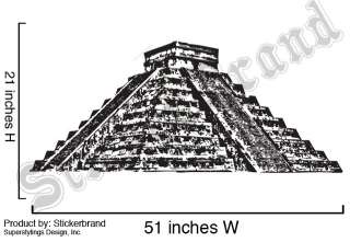 Vinyl Wall Decal Sticker El Castillo Chichen Pyramid  