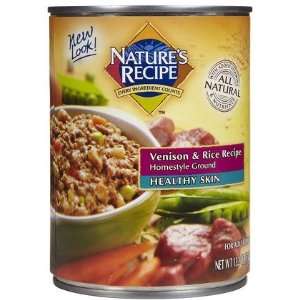 Natures Recipe Healthy Skin   Venison & Rice   12 x 13.2 oz (Quantity 