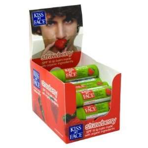  Kiss My Face Lip Balm Spf#15 Strawberry (Display of 12 