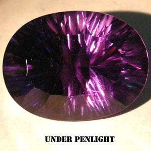 16.23 CT AAA PURPLE CLR CHANGE AMETHYST CONCAVE OVAL PERFECT  