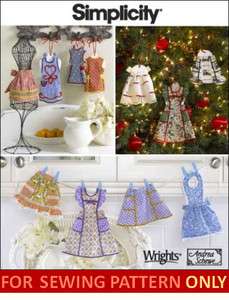 APRON ORNAMENTS PATTERN KITCHEN~CHRISTMAS DECORATIONS  