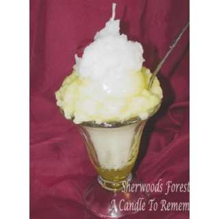  Pineapple Ice Cream Sundae Scented Replica Candle (QTY 1 