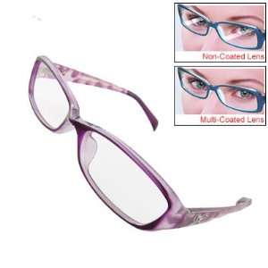  Como Purple Plastic Frame MC Lens Plain Eyeglasses for 