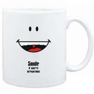  Mug White  Smile if youre gregarious  Adjetives Sports 