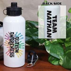    Personalized Autism Awareness Water Bottle 