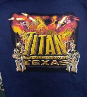 Titan   Six Flags Over Texas   T Shirt   Size M  