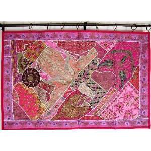   Indian Big Wall Art Decoration Sari Tapestry Throw