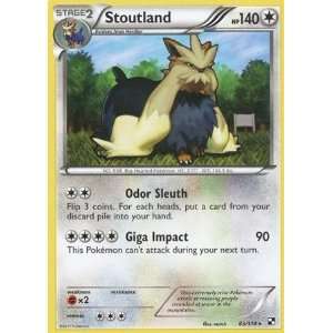  Pokemon   Stoutland (83)   Black and White   Reverse 