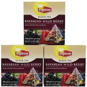  Lipton Pyramid Black Tea Bags, Bavarian Wild Berry, 20 ct 