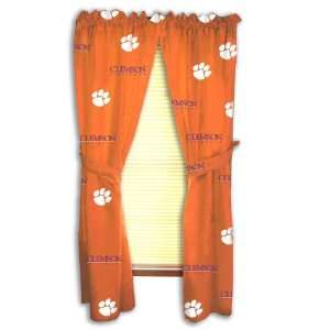  Clemson Printed Curtain Panels   Clemson Tigers Sports 